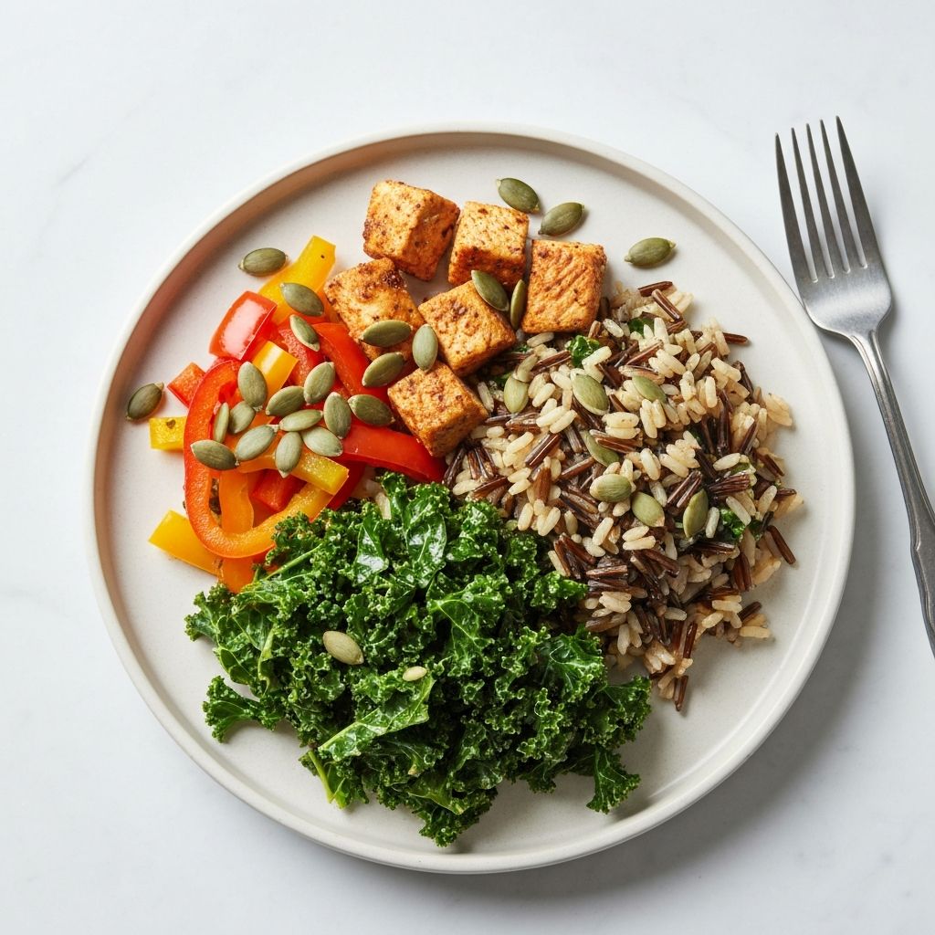 Egészséges, kiegyensúlyozott tányér